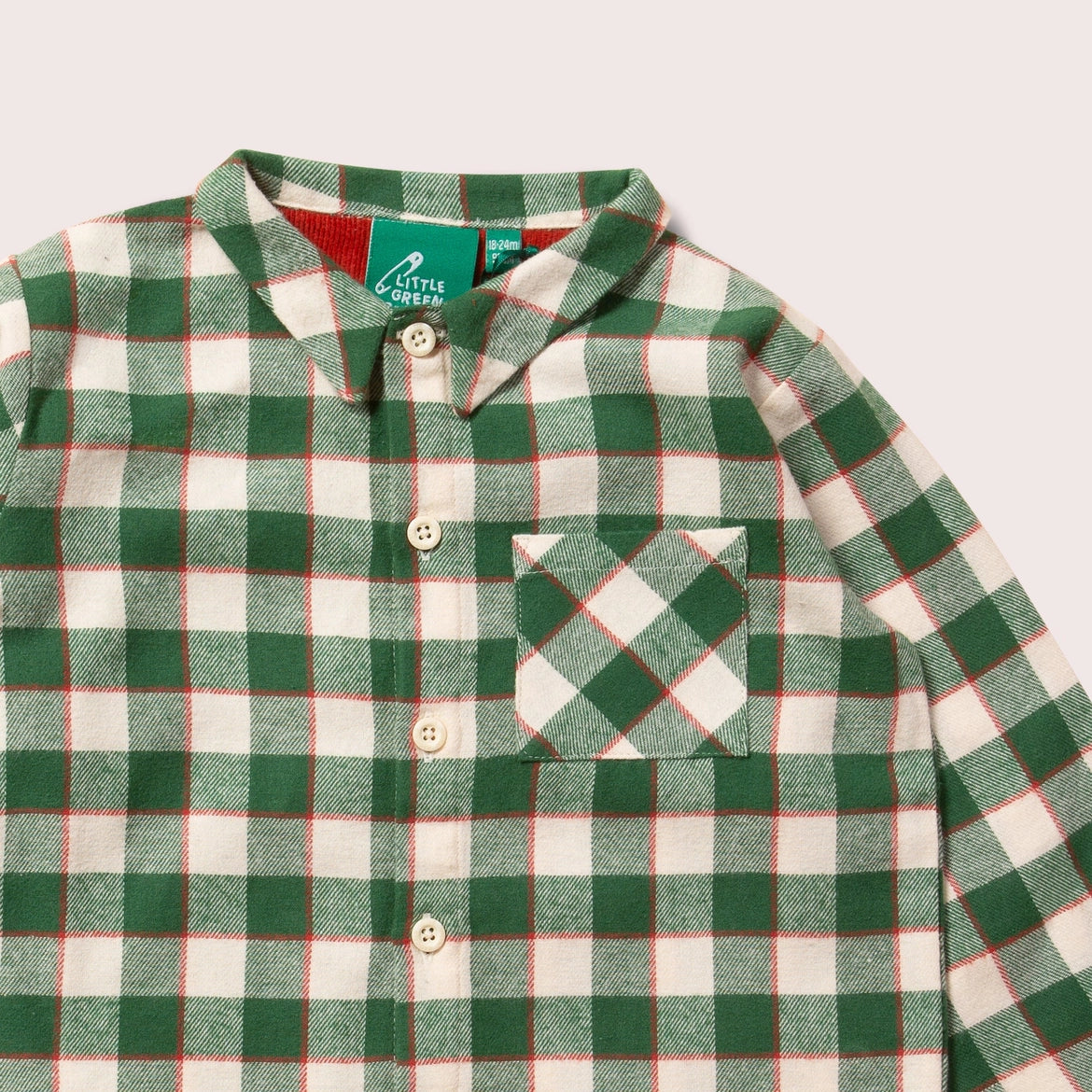 Kids Classic Check Organic Pyjamas - Little Green Radicals