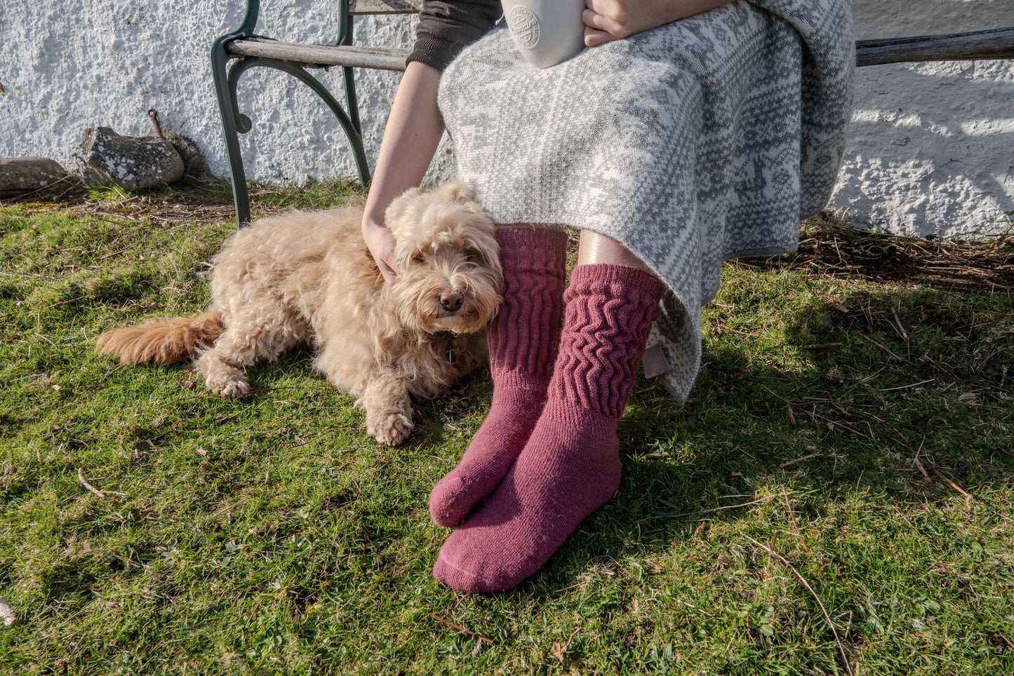 Ladies Cosy Alpaca Lounge Socks