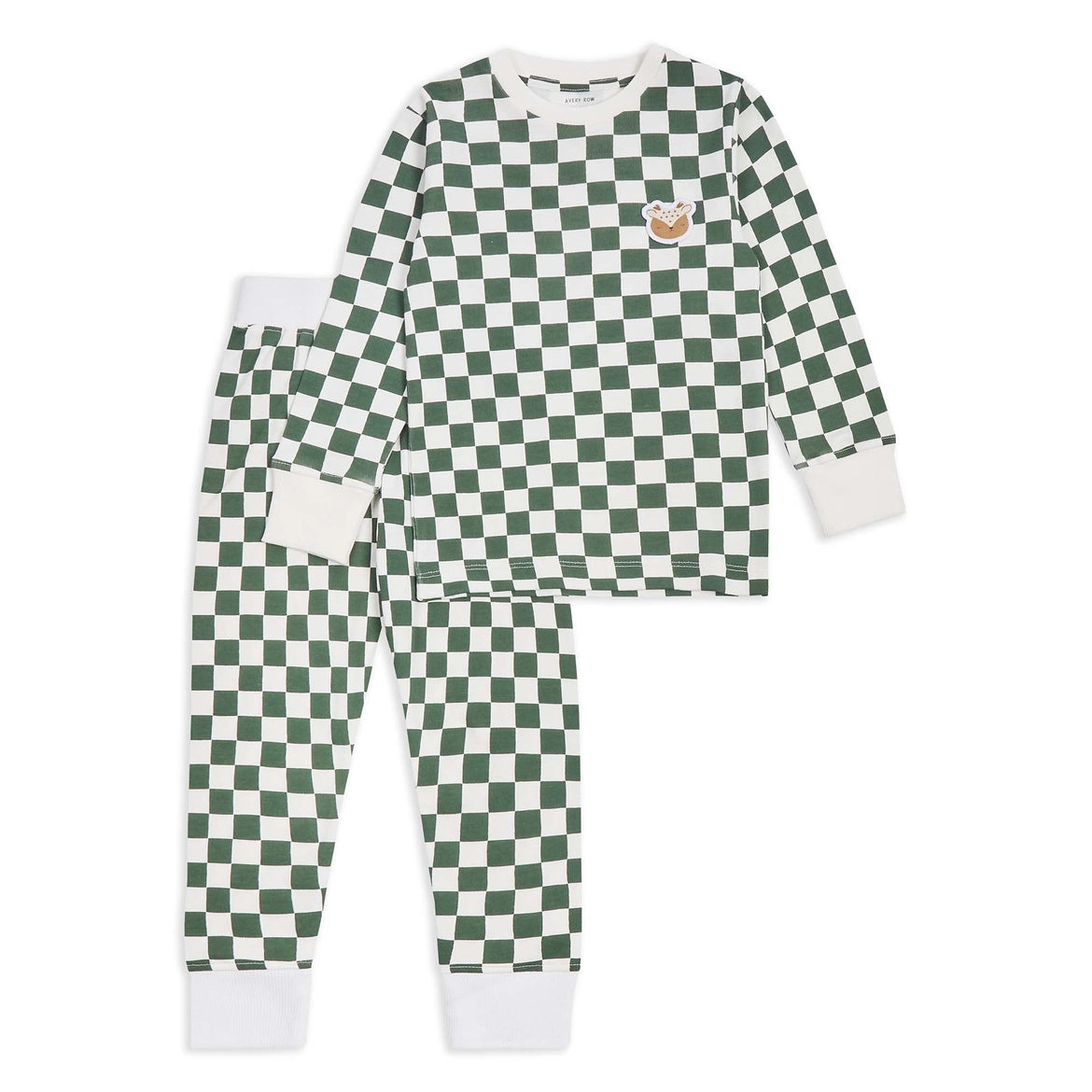 Kids Checkerboard Jersey Pyjamas - Avery Row