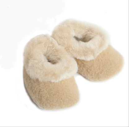 Alpaca Fur Baby Booties