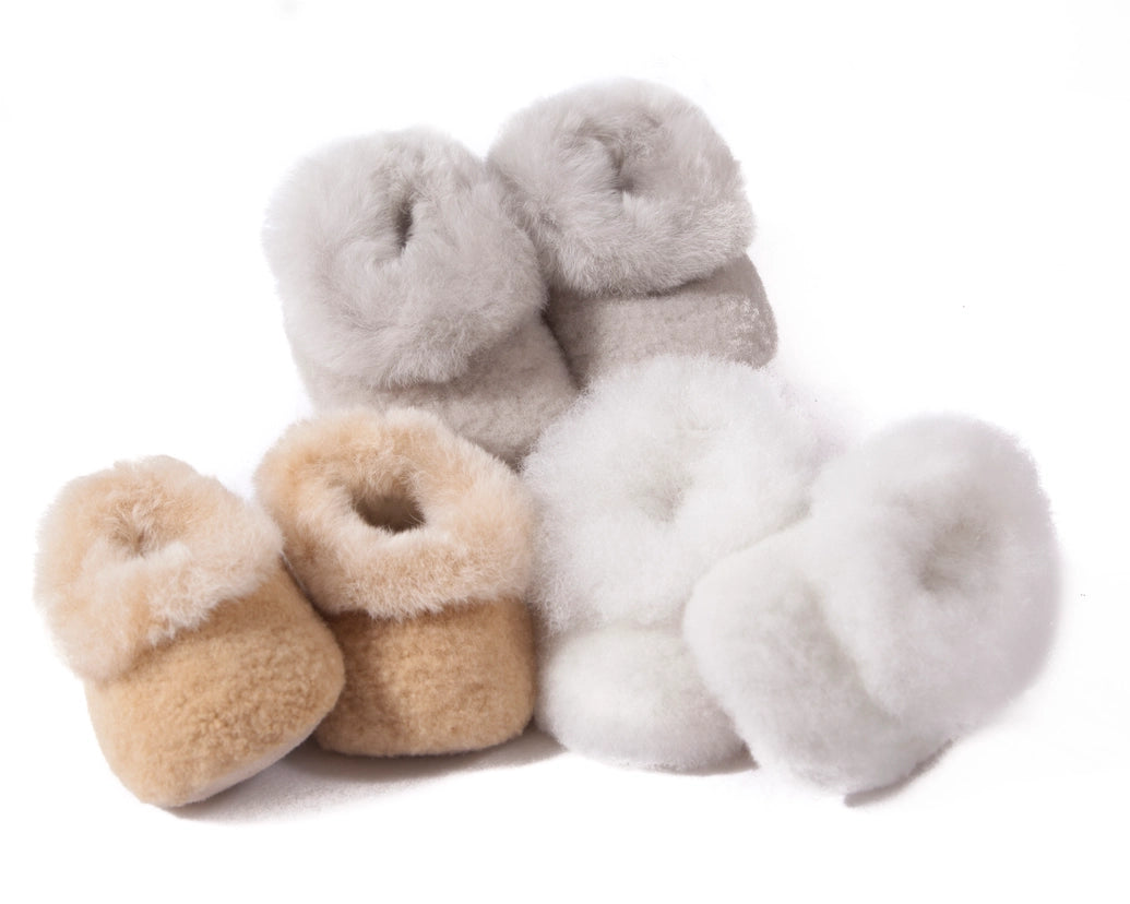 Alpaca Fur Baby Booties