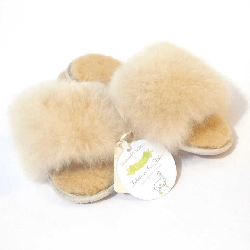 Alpaca Fur Slides