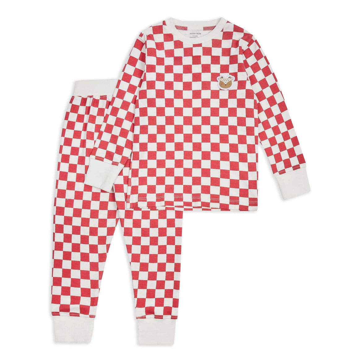 Kids Checkerboard Jersey Pyjamas - Avery Row