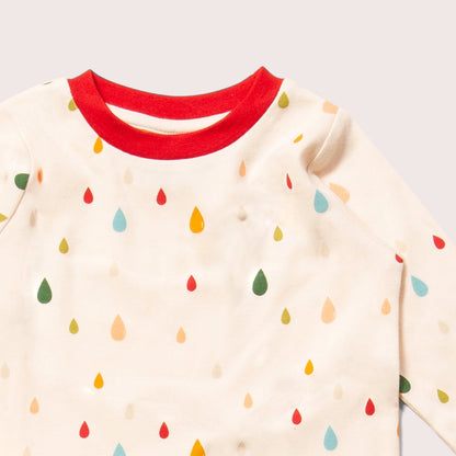 Kids Drip Drop Organic Pyjamas - Little Green Radicals