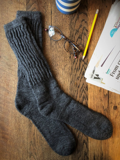 Men's Alpaca Ribbed Socks