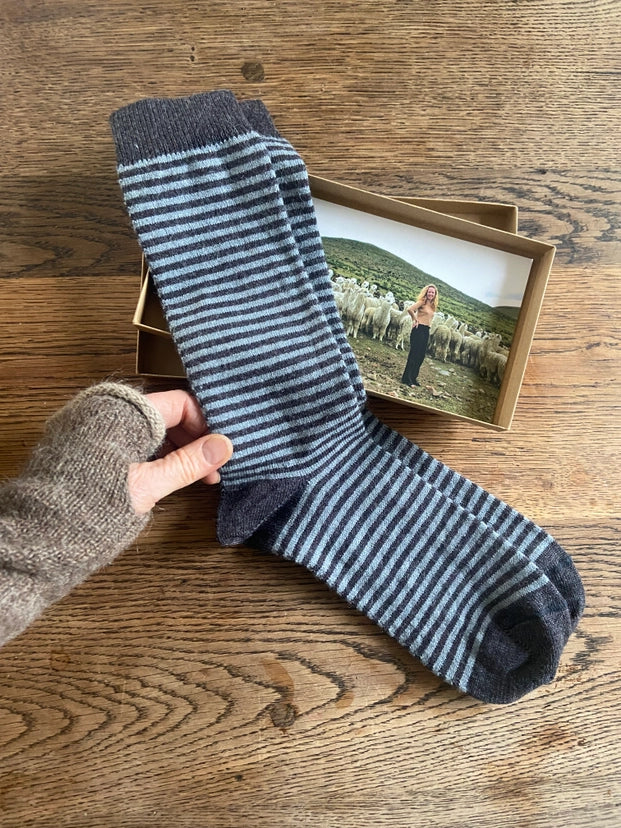 Alpaca Stripey Socks