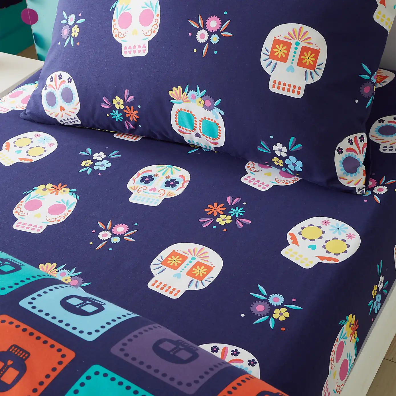 Dia De Los Muertos Fitted Sheet