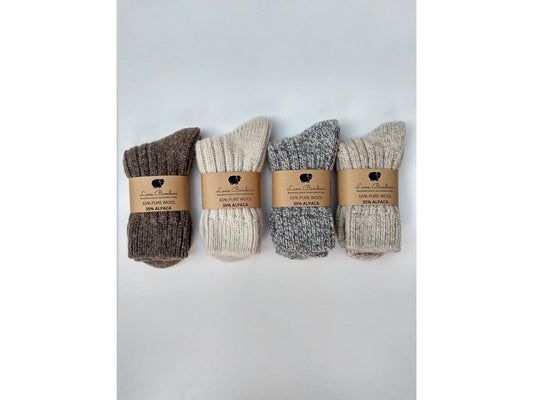 Alpaca Wool Socks - 100% Natural Fibers