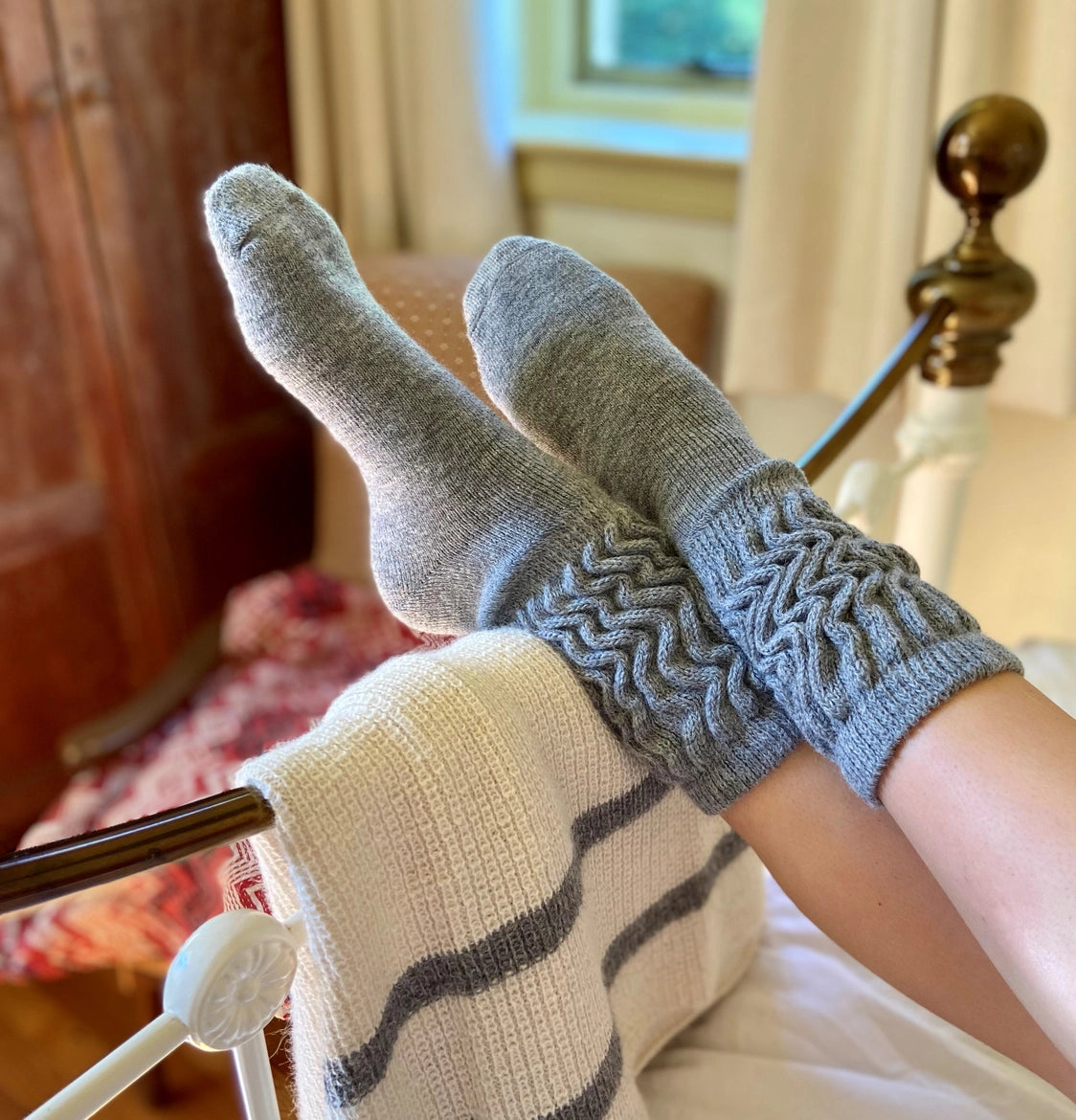 Ladies Cosy Alpaca Lounge Socks