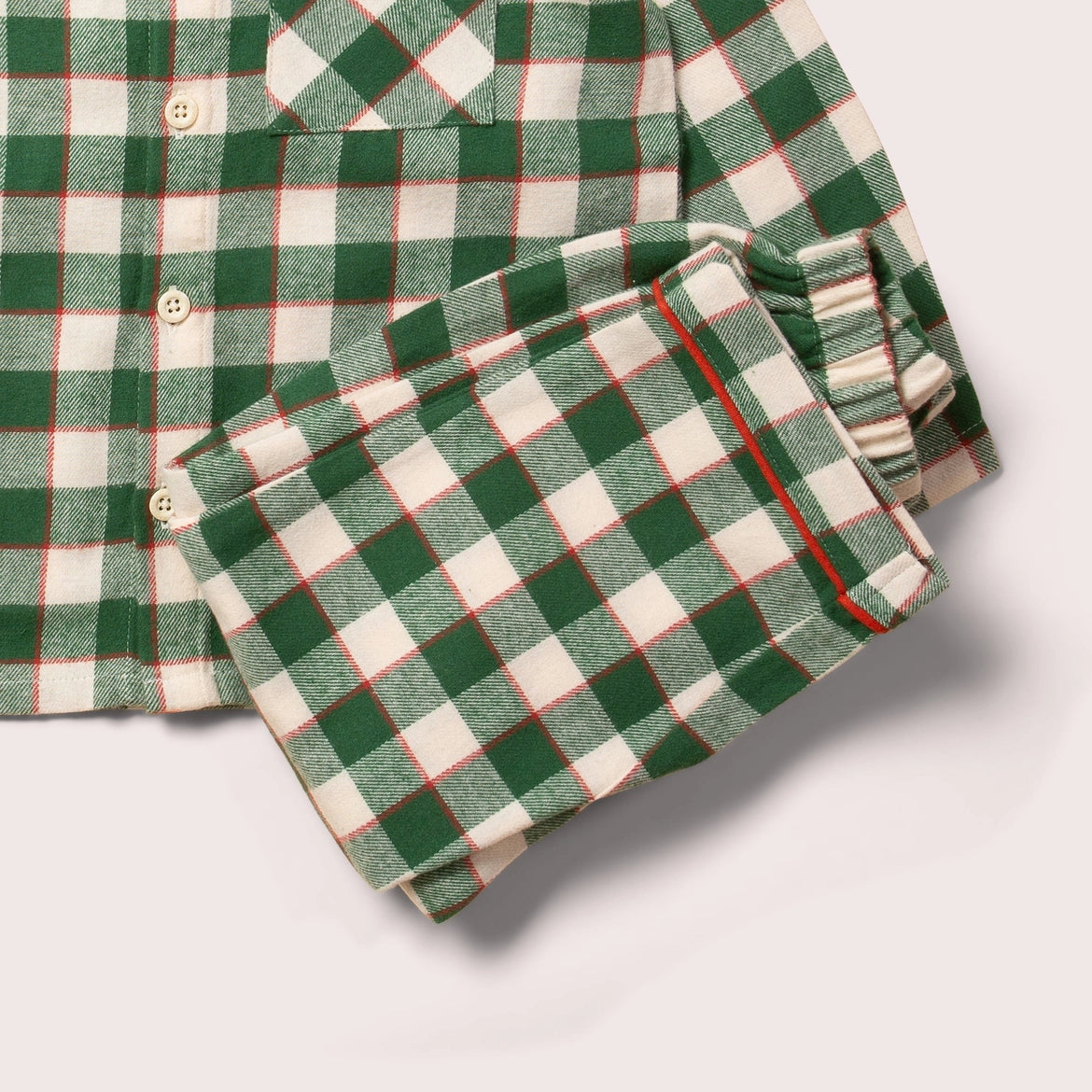 Kids Classic Check Organic Pyjamas - Little Green Radicals