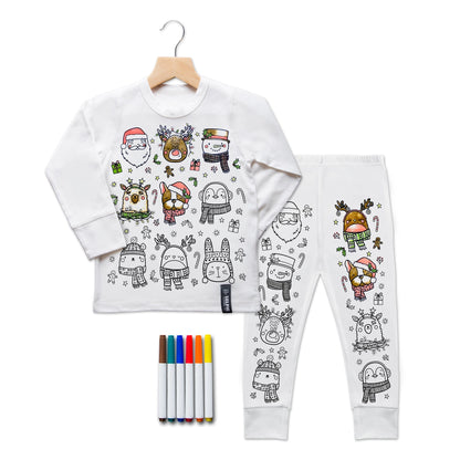 Kids Holiday Colour in Pyjamas