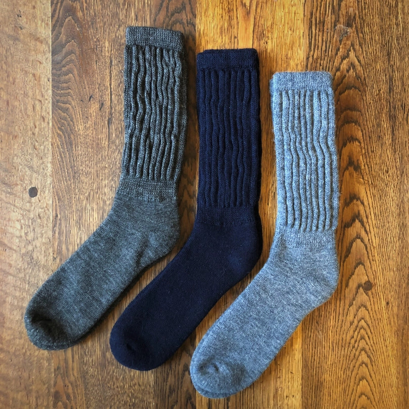 Men's Alpaca Ribbed Socks