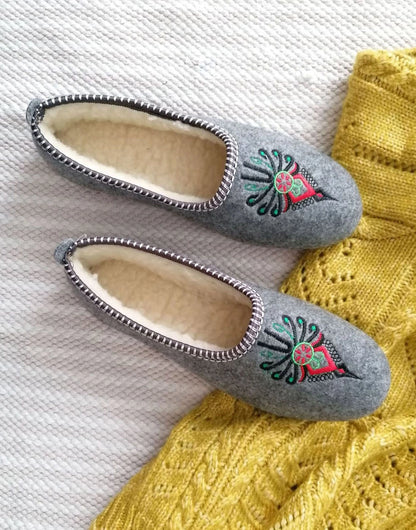 Embroidered Handmade Ballerina Slippers