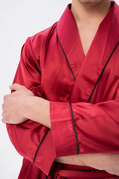 Mens Satin Robe - Identity Lingerie