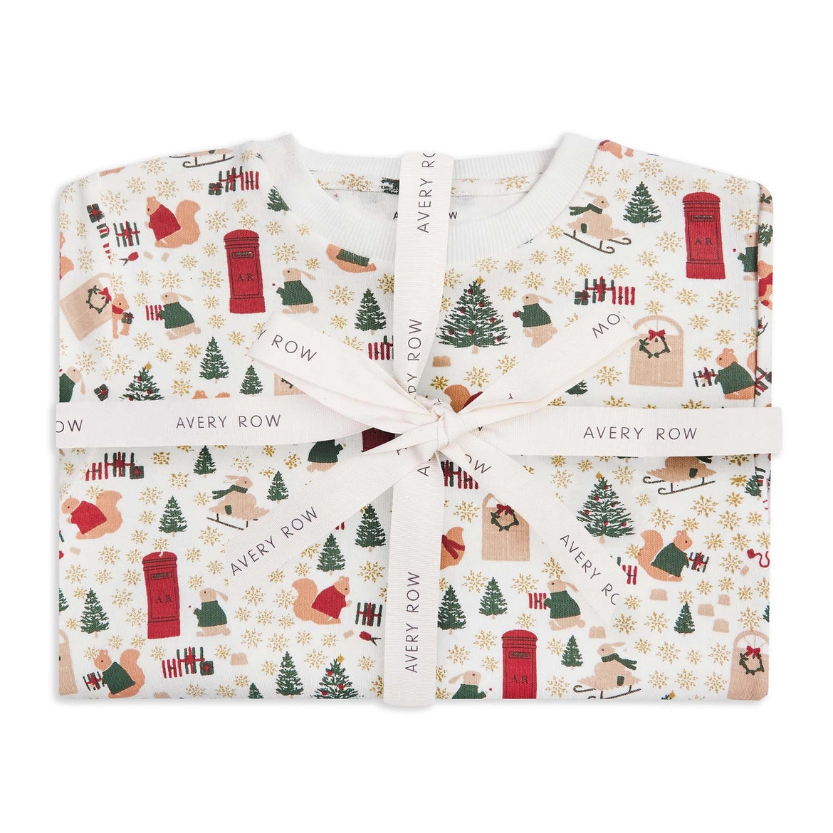 Kids Festive Forest Jersey Pyjamas- Avery Row