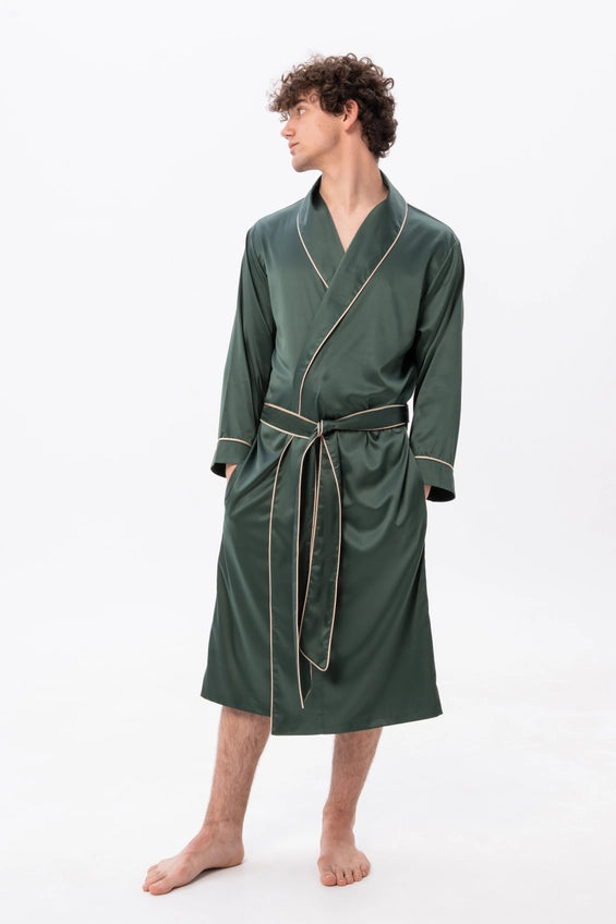 Mens Satin Robe - Identity Lingerie