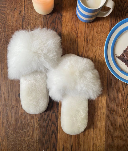 Alpaca Fur Slides