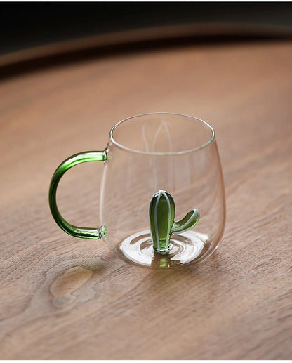 Cute Animal & Plant Glass Mug - Ghobi