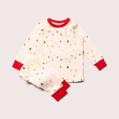 Kids Drip Drop Organic Pyjamas - Little Green Radicals