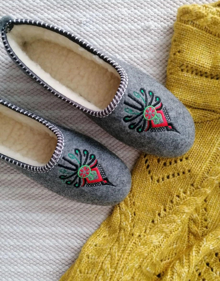 Embroidered Handmade Ballerina Slippers