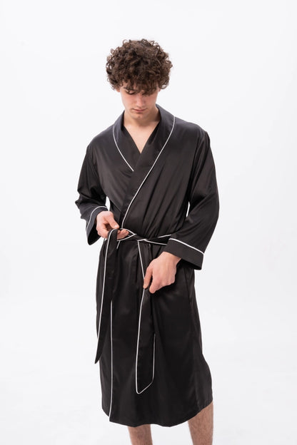 Mens Satin Robe - Identity Lingerie