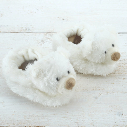 Polar Bear Baby Booties - Jomanda