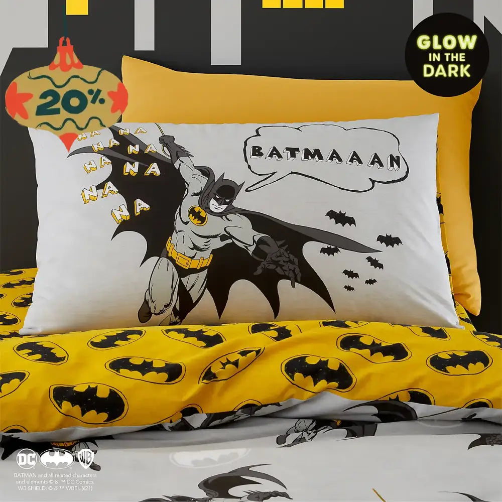 Batman Glow In The Dark Zip Bedding - Custom