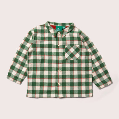 Kids Classic Check Organic Pyjamas - Little Green Radicals