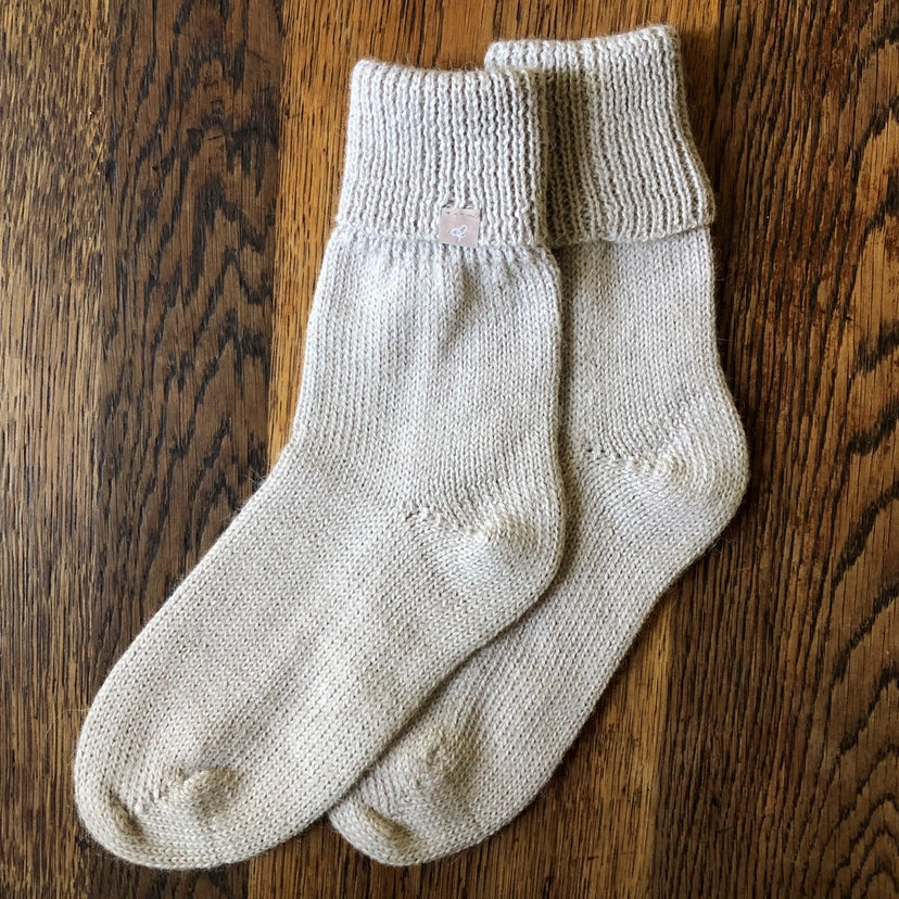 Ladies Silky Bed Socks - 100% Alpaca