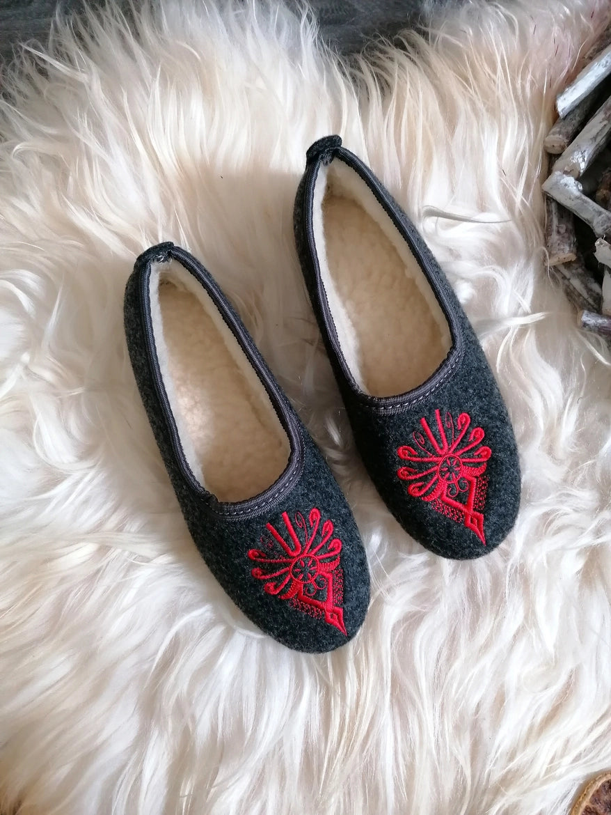 Embroidered Handmade Ballerina Slippers