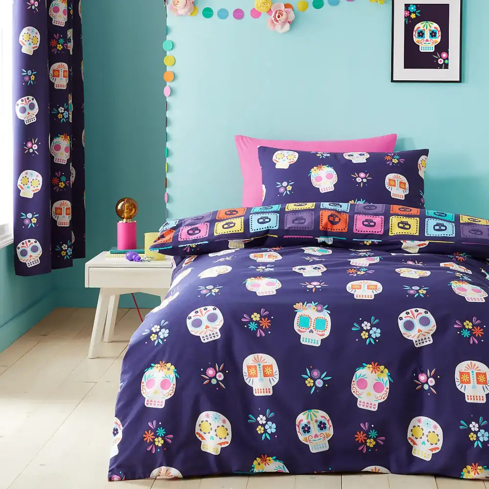 Dia De Los Muertos Zip Bedding - Custom