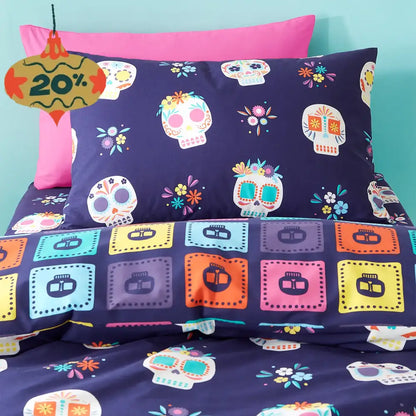 Dia De Los Muertos Zip Bedding - Custom