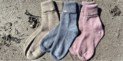 Ladies Silky Bed Socks - 100% Alpaca