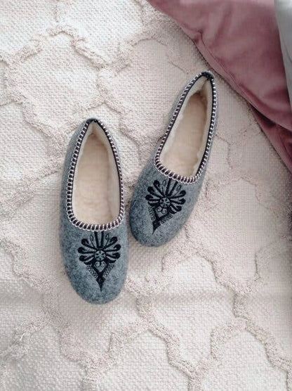 Embroidered Handmade Ballerina Slippers