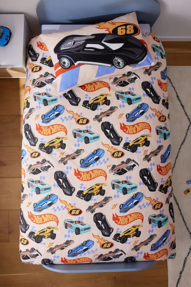 Hot Wheels Zip Bedding - Custom