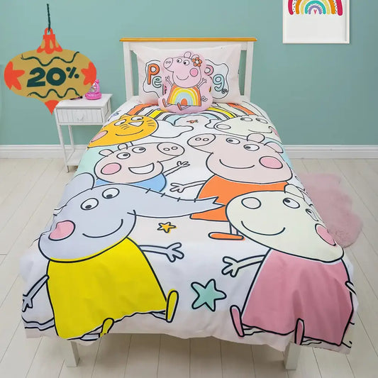 Peppa Pig And Friends Zip Bedding - Custom