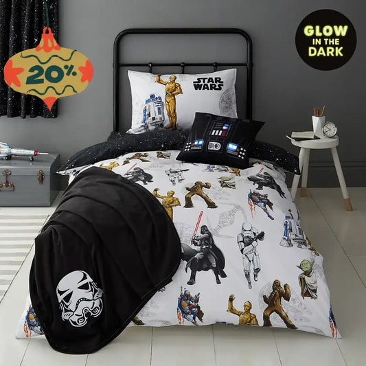 Star Wars Glow In The Dark Zip Bedding - Custom