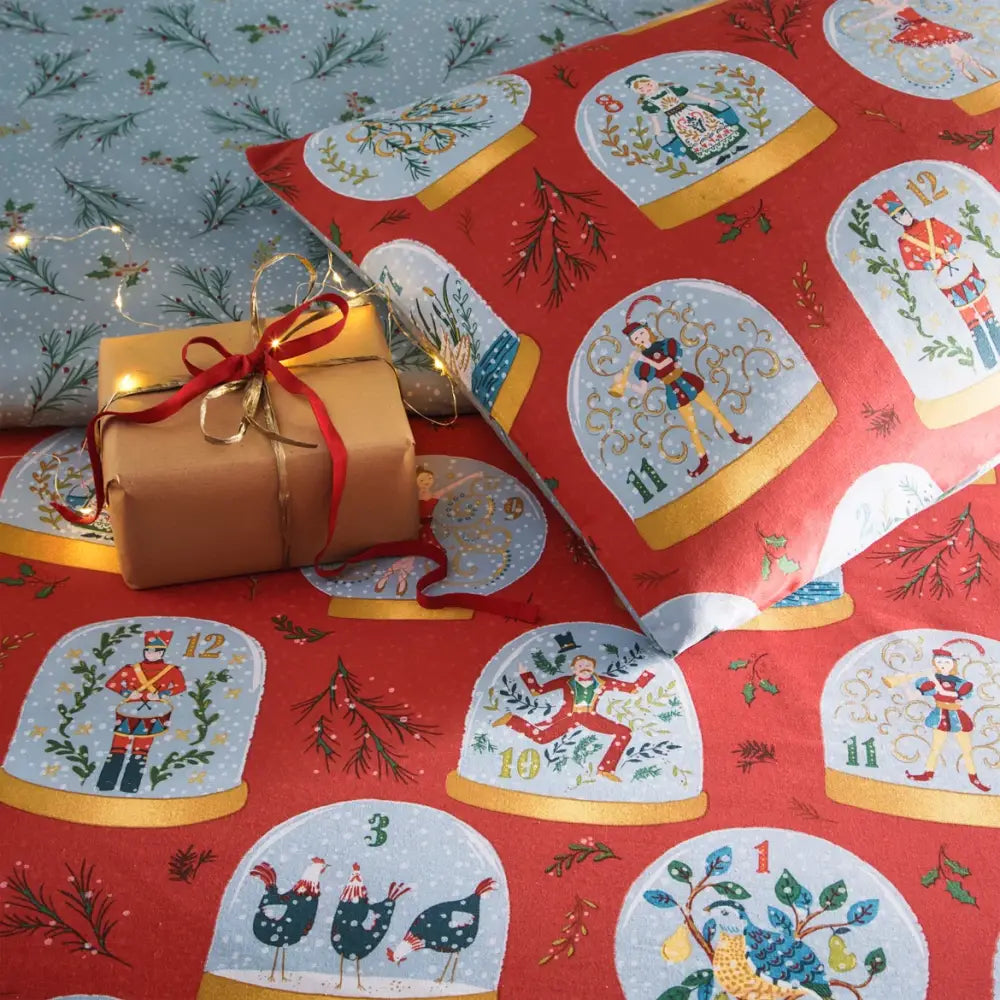 Twelve Days Of Christmas Zip Bedding - Custom